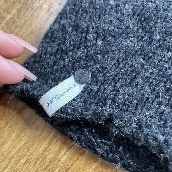 one x oneteaspoon pullover cross back knit long sleeve gray top size medium m - Picture 4 of 10